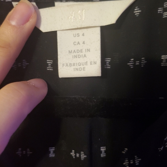 Navy patterned blouse - Picture 2 of 3